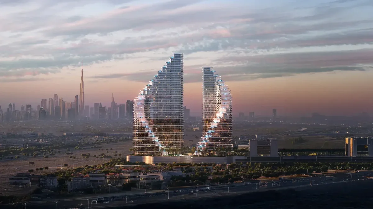Binghatti Flare em Jumeirah Village Triangle, Dubai — imagem oficial cadastrada no NahyMap